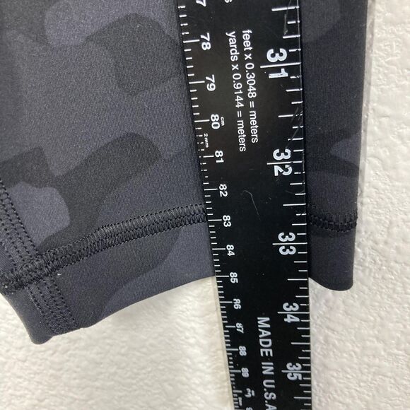 Lululemon Pants Womens 6 Black Camo Align High Rise Leggings Yoga Athletic Gym - Picture 4 of 14